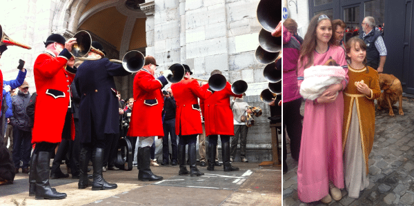 Saint-Hubert messe sonnée met jachthoorns